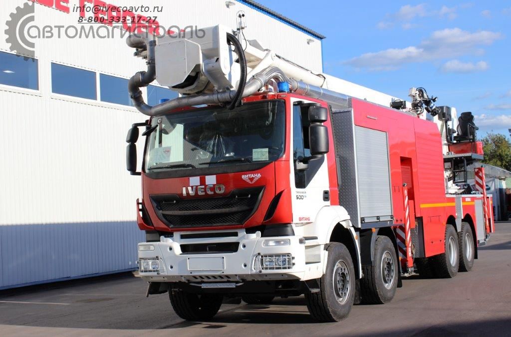 Уникальный пеноподъемник нового поколения ППП-55 на базе шасси IVECO TRAKKER введен в эксплуатацию на Саратовском нефтеперерабатывающем заводе.