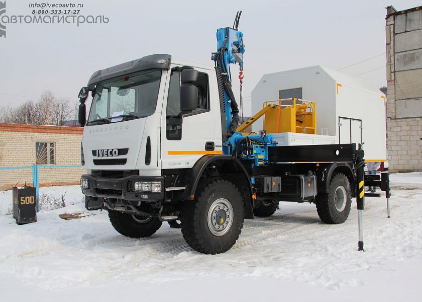 Бортовая платформа с КМУ на шасси IVECO Eurocargo ML150E28
