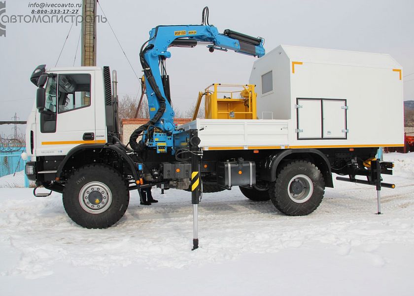 Бортовая платформа с КМУ на шасси IVECO Eurocargo ML150E28