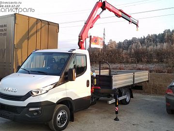 Бортовая платформа с КМУ на шасси IVECO Daily 50C15