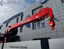 Бортовой грузовик Автомагистраль Спецтехника на FAW J6P с КМУ Kanglim